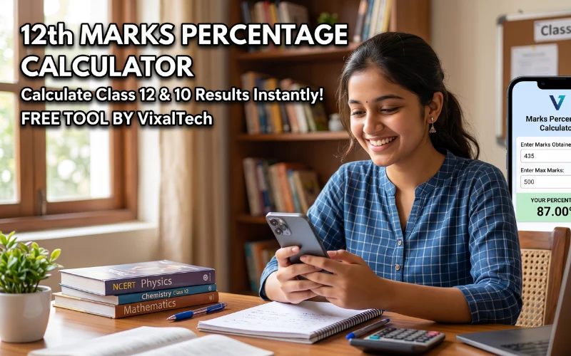 12th Marks Percentage Calculator
